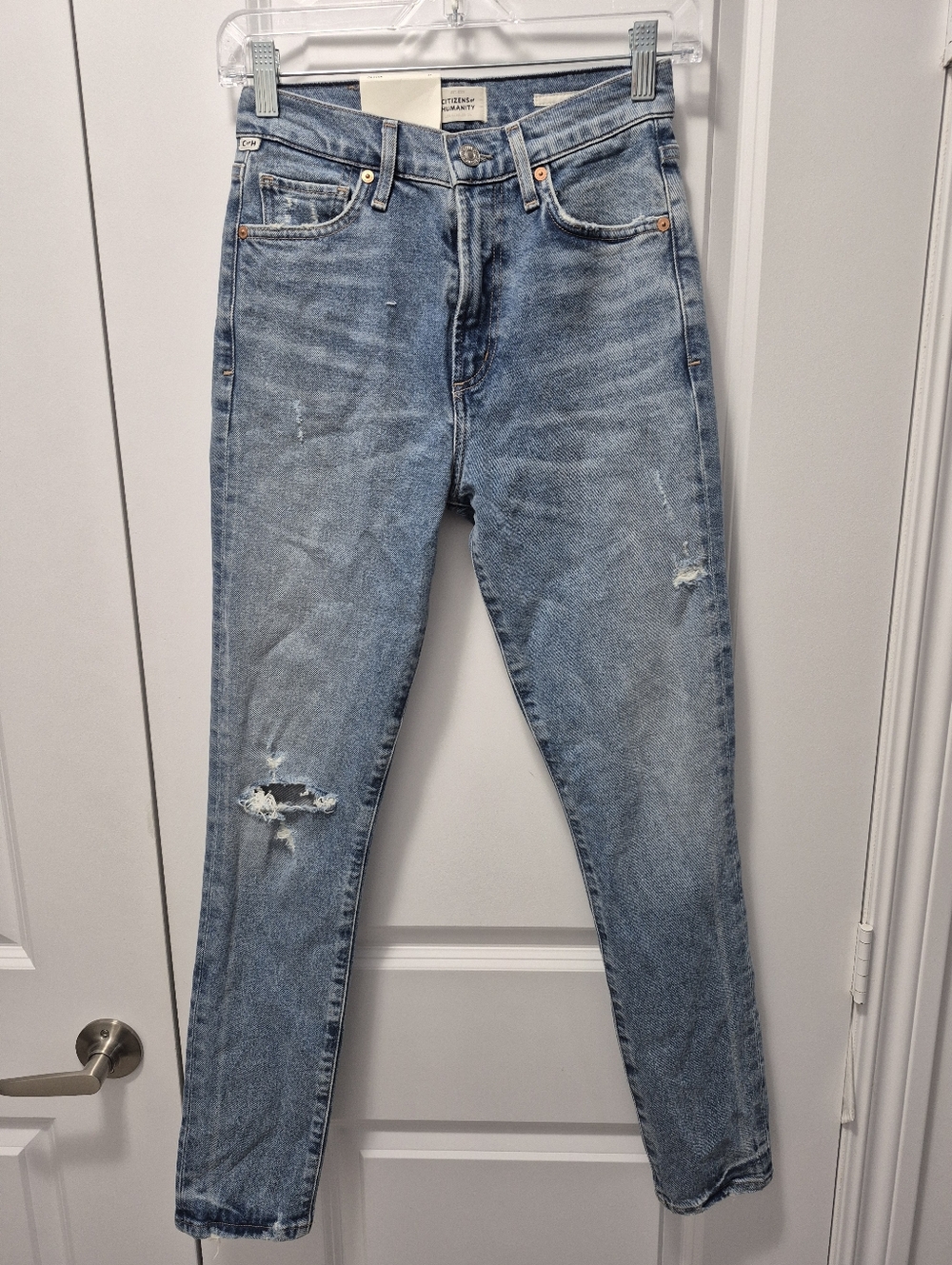 NWT Citizens Of Humanity Olivia High Rise Slim Jeans, Size 24